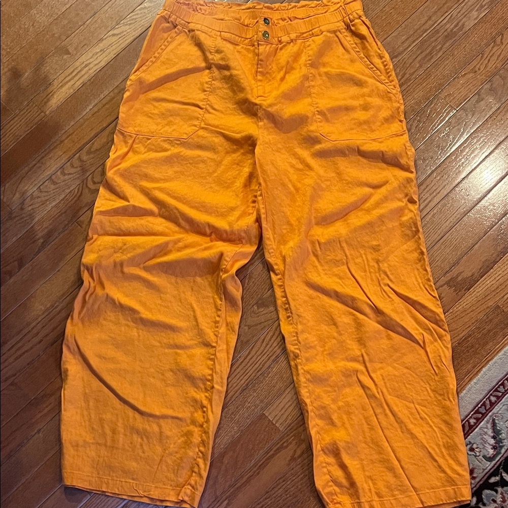 INC International Concepts Men's Vibrant Orange Cargo Pants